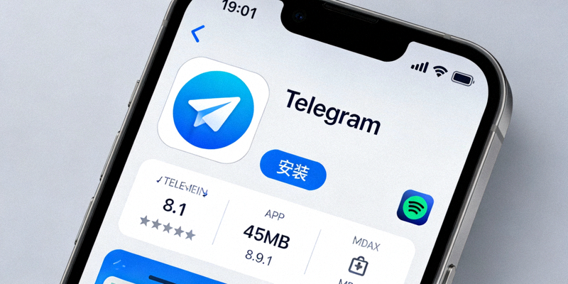 电报Telegram中文版在手机上的安装界面展示